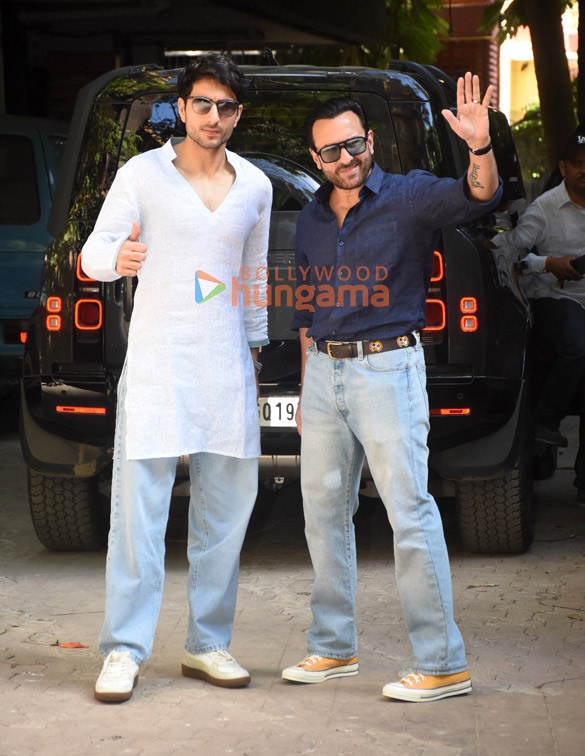 photos saif ali khan and ibrahim ali khan snapped at octavius sound studio in bandra 2