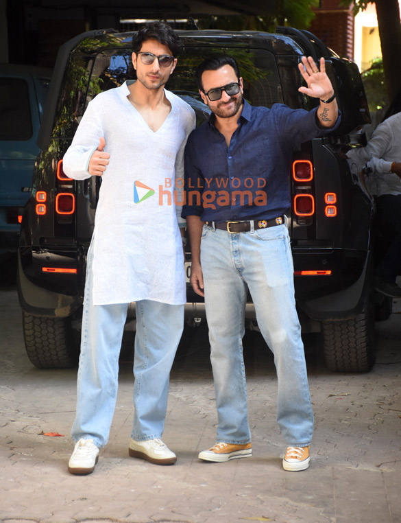 photos saif ali khan and ibrahim ali khan snapped at octavius sound studio in bandra 3