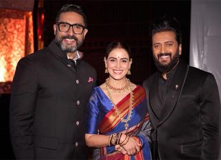 Riteish Deshmukh, Abhishek Bachchan and Genelia Deshmukh promote Raja Shivaji on Bigg Boss Marathi 6; actor opens up about the role of Salman Khan in the film