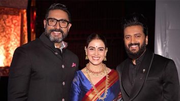 Riteish Deshmukh, Abhishek Bachchan and Genelia Deshmukh promote Raja Shivaji on Bigg Boss Marathi 6; actor opens up about the role of Salman Khan in the film
