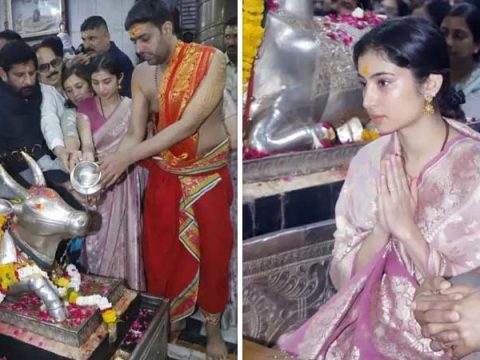 Sara Arjun attends Bhasma Aarti at Shree Mahakaleshwar Temple after Dhurandhar The Revenge crosses Rs 1000 crores in Hindi: “I am overjoyed”