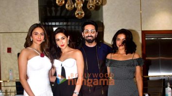 Photos: Ayushmann Khurrana, Sara Ali Khan, Rakul Preet Singh and Wamiqa Gabbi snapped promoting Pati Patni Aur Woh Do