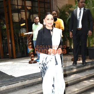 Photos: Madhuri Dixit and Triptii Dimri snapped promoting their Netflix film Maa Behen