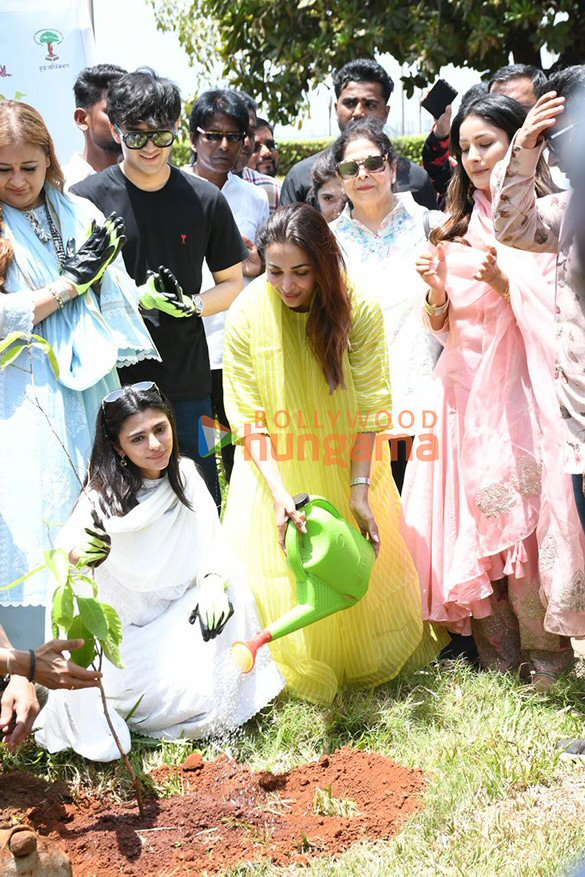 photos malaika arora shehnaaz gill and others flag off tree plantation drive campaign for world environment day 9