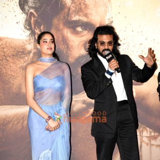 Photos: Ram Charan, Janhvi Kapoor, Buchi Babu Sana, Boman Irani and others snapped at Peddi trailer launch in Mumbai