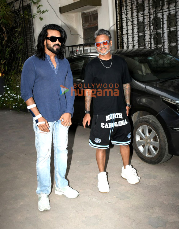 photos ram charan snapped at hakims aalim salon 3
