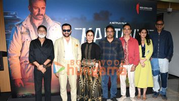 Photos: Saif Ali Khan, Rasika Dugal, Sanjay Mishra, Zakir Hussain and others were snapped at the trailer launch of their film Kartavya