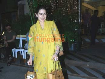 Photos: Sara Ali Khan snapped at Farmers’ Cafe in Bandra