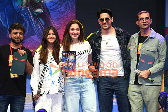 Photos: Sidharth Malhotra, Tamannaah Bhatia, Ektaa R Kapoor and Arunabh Kumar snapped at the unveiling of Vvan’s comic book at the Comic Con India in Mumbai Photos: Sidharth Malhotra, Tamannaah Bhatia, Ektaa R Kapoor and Arunabh Kumar snapped at the unveiling of Vvan’s comic book at the Comic Con India in Mumbai