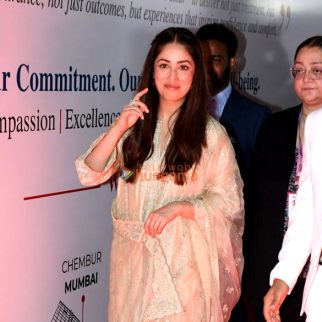 Photos: Yami Gautam Dhar snapped at hospital inauguration ceremony in Santacruz
