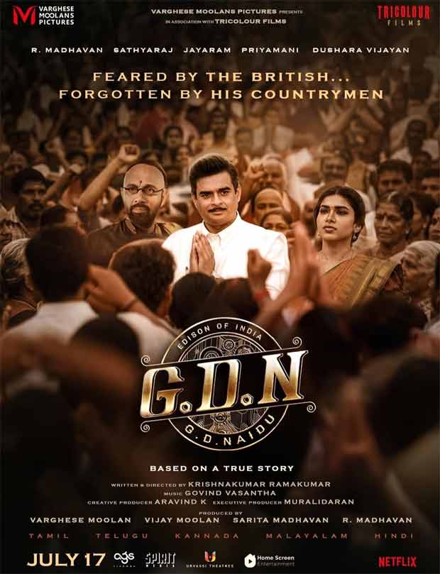 R. Madhavan shares the latest poster and release date announcement for his upcoming biopic GDN.