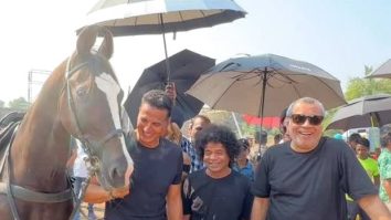 Akshay Kumar pranks Rajpal Yadav with his “horsepower” on Welcome To The Jungle sets: “More junglee than you can imagine”