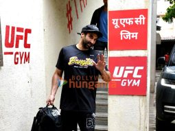 Photos: Aditya Roy Kapur snapped outside a gym in Bandra