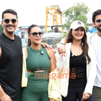 Photos: Neha Dhupia, Angad Bedi, Sonakshi Sinha, and Zaheer Iqbal snapped shooting the Double Date episode