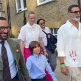 Akshay Kumar trips while walking with Saif Ali Khan and Taimur in London; leaves fans wondering if it was a prank: WATCH