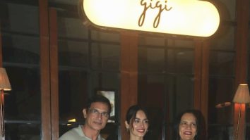 Photos: Manushi Chhillar snapped with her parents at Gigi restaurant in Bandra
