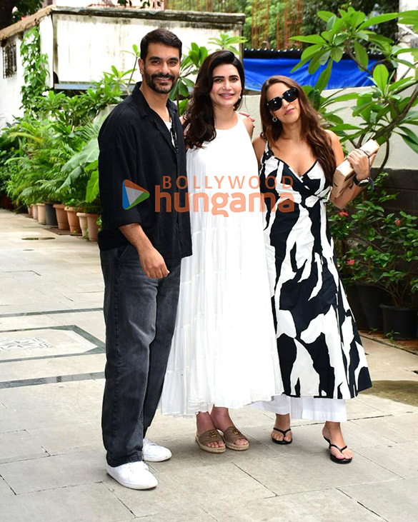photos neha dhupia and angad bedi are on a double date with karishma tanna 5