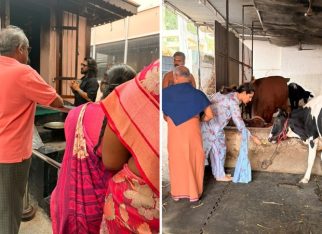 Ram Charan visits Ayyappa temple at Coimbatore with wife Upasana Konidela after wrist surgery
