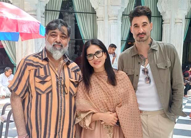 Sunny Leone offers prayers at ISKCON Temple with husband Daniel Weber
