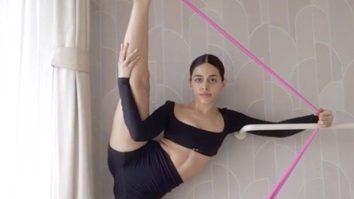 Alaya F showcasing her amazing flexibility