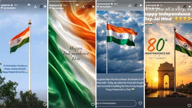 80th Independence Day 2026: Akshay Kumar, Ajay Devgn, Yash, Priyanka Chopra and others extend wishes and pay tribute to India