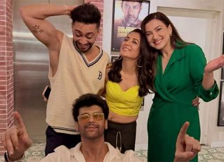 Gauahar Khan poses with husband Zaid Darbar as ex-boyfriend Kushal Tandon turns photo-bomber at Alliance success bash