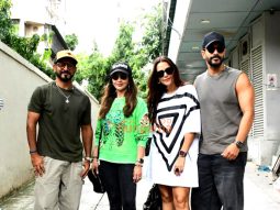 Photos: Neha Dhupia, Angad Bedi, Nikhil Chinappa and Seema Khan snapped at Double Date shoot