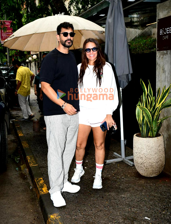 photos neha dhupia angad bedi and rukmini vasanth snapped outside a cafe in bandra 1