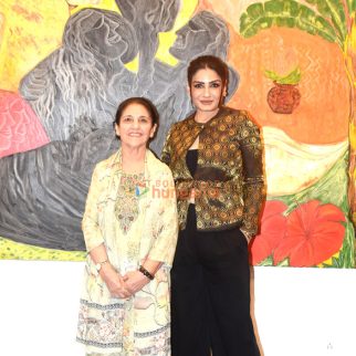 Photos: Raveena Tandon inaugurates veteran artist Kiran Chopra's exhibition