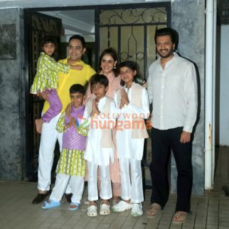 Photos: Riteish Deshmukh, Genelia Deshmukh and their kids snapped in Bandra