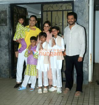 Photos: Riteish Deshmukh, Genelia Deshmukh and their kids snapped in Bandra