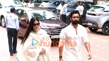 Photos: Vicky Kaushal, Katrina Kaif, Aruna Irani and others attend late Kuku Kohli’s Prayer Meet