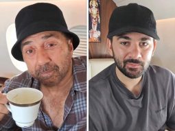 Sunny Deol recreates Batwara 1947 dialogue with son Karan Deol in a fun in-flight video