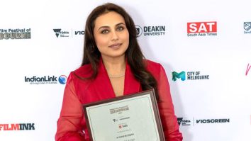 Rani Mukerji honoured at IFFM with special citation for acting excellence: “Success is the love that remains… year after year and only grows with time”