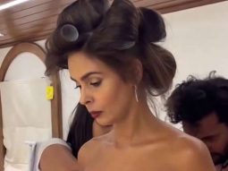 Mallika Sherawat getting decked up before shoot