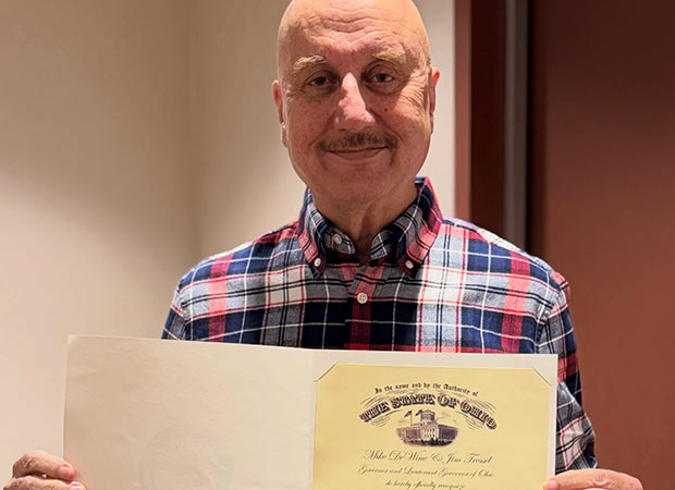 Anupam Kher honoured by State of Ohio for four-decade journey in cinema: “I accept it with immense pride and humility”
