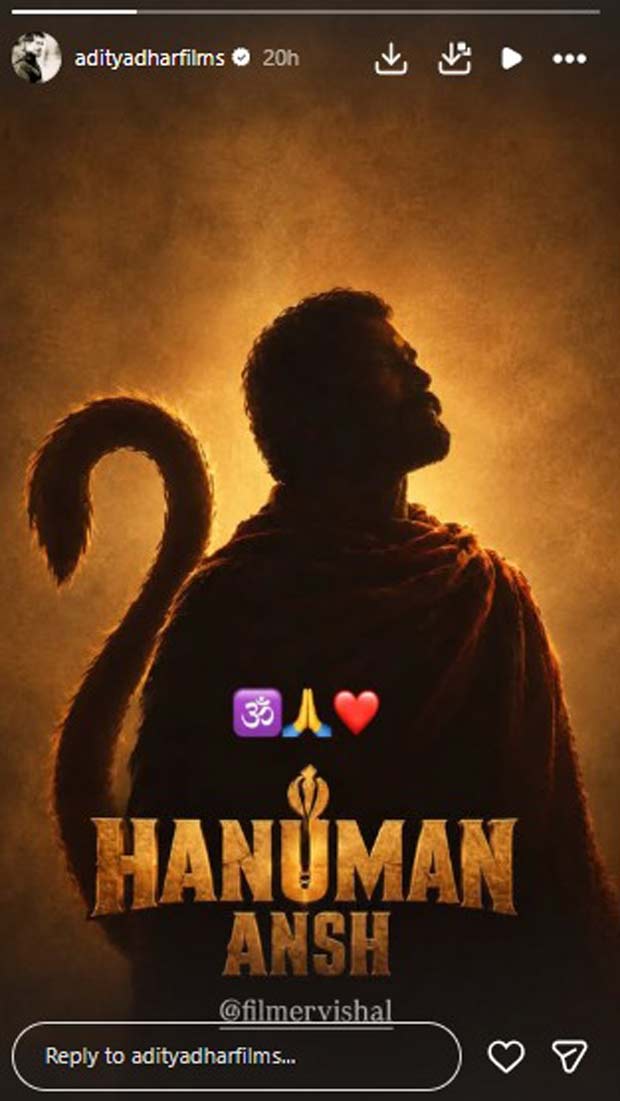 Aditya Dhar extends support to Hanuman Ansh as the film continues breaking records at box office