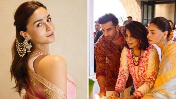 Alia Bhatt shares glimpses of Ganpati celebrations with Ranbir Kapoor, Raha and Neetu Kapoor; see her festive looks