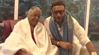 Jackie Shroff shares a sweet moment with the veteran Shubha Khote