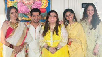 Neena Gupta drops photos with ‘Chumbak Gang’ at the Ganpati celebrations hosted by Arjun Bijlani; see pics
