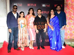 Photos: Ajay Devgn, Shriya Saran, Jaideep Ahlawat, and others snapped promoting Drishyam – The Conclusion on the sets of The Great Indian Kapil Show