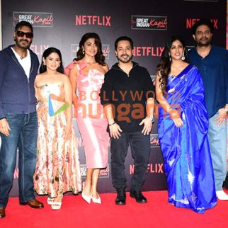 Photos: Ajay Devgn, Shriya Saran, Jaideep Ahlawat, and others snapped promoting Drishyam - The Conclusion on the sets of The Great Indian Kapil Show