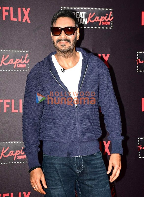 photos ajay devgn shriya saran jaideep ahlawat and others snapped promoting drishyam the conclusion on the sets of the great indian kapil show 6