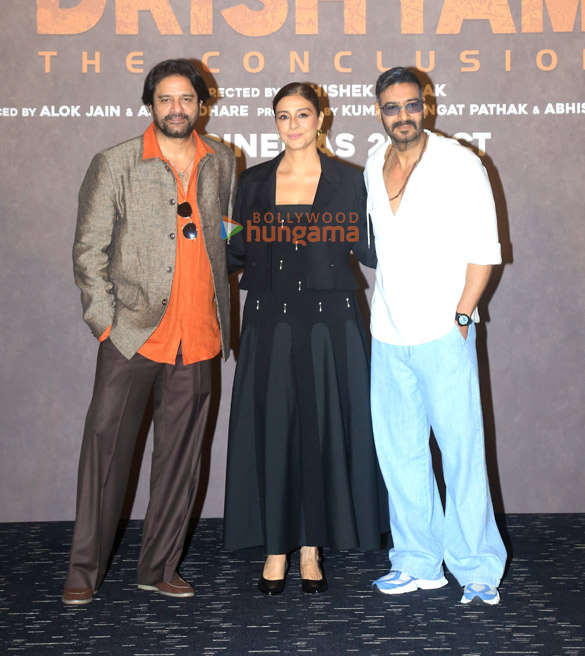 photos ajay devgn shriya saran tabu and others grace the trailer launch of drishyam the conclusion in goa 3