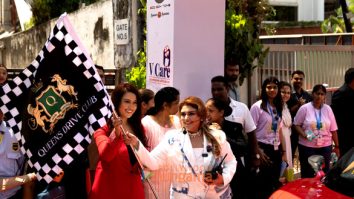 Photos: Amruta Fadnavis flagged off the annual drive for Cancer Awareness hosted by Queens Drive Club at Bastian, Juhu