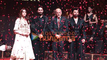 Photos: Ayushmann Khurrana, Sharvari, Sooraj Barjatya and Himesh Reshammiya snapped at the Yeh Prem Mol Liya music launch