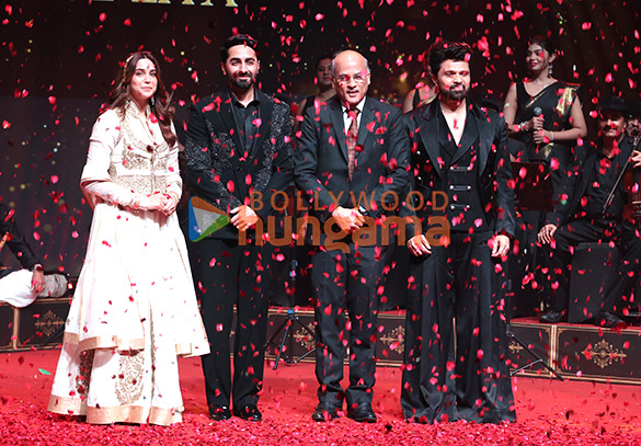 Photos: Ayushmann Khurrana, Sharvari, Sooraj Barjatya and Himesh Reshammiya snapped at the Yeh Prem Mol Liya music launch
