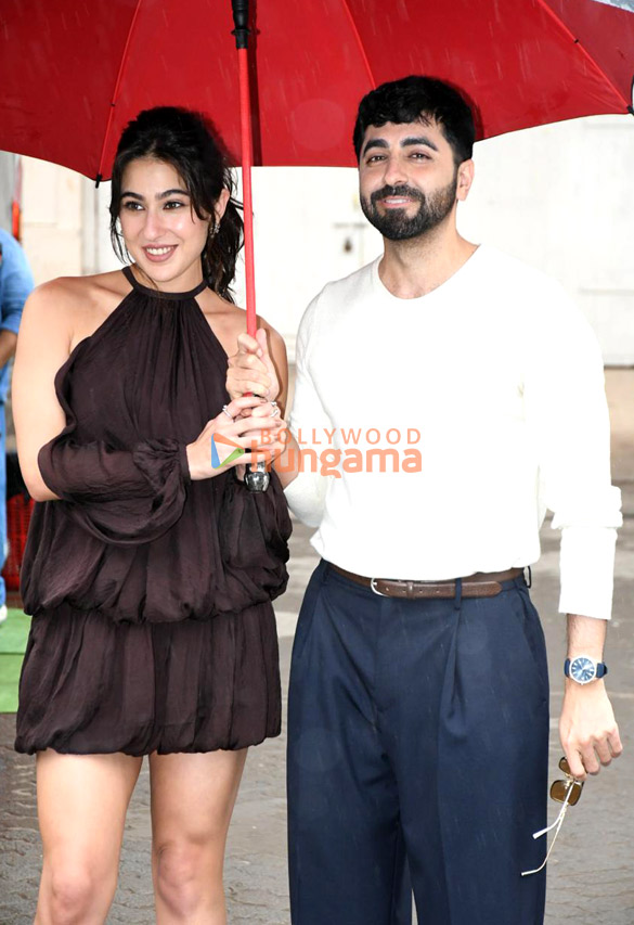 photos ayushmann khurrana and sara ali khan snapped promoting udta teer 2