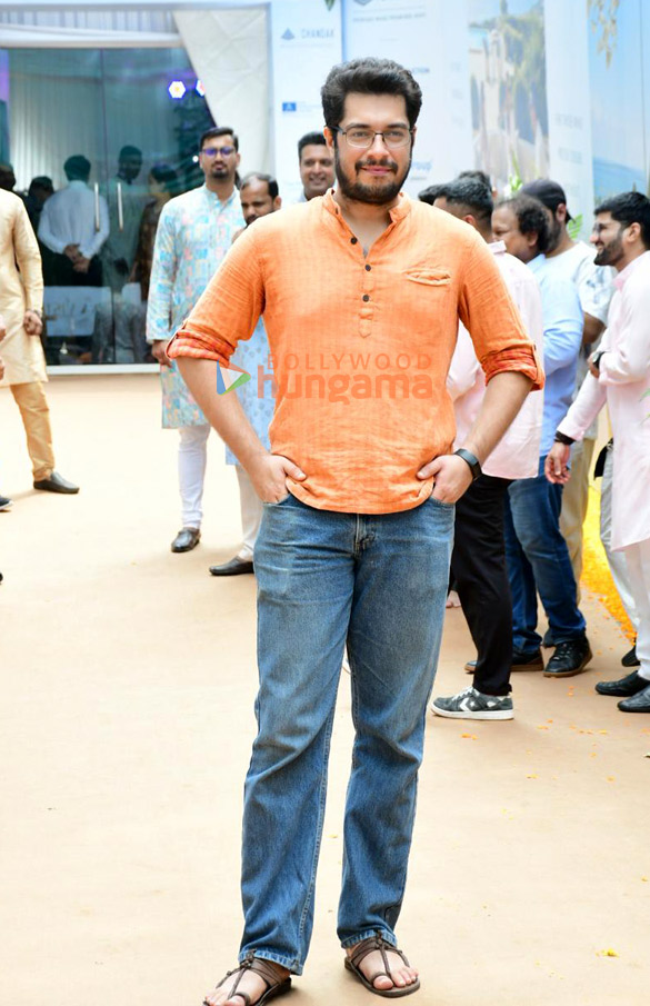 Photos: Junaid Khan snapped at Bhumi pooja of a building in Pali Hill Photos: Junaid Khan snapped at Bhumi pooja of a building in Pali Hill