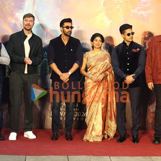 Photos: Mr Beast snapped with team Ramayana - Ranbir Kapoor, Sai Pallavi, Nitesh Tiwari, Namit Malhotra and Ravie Dubey